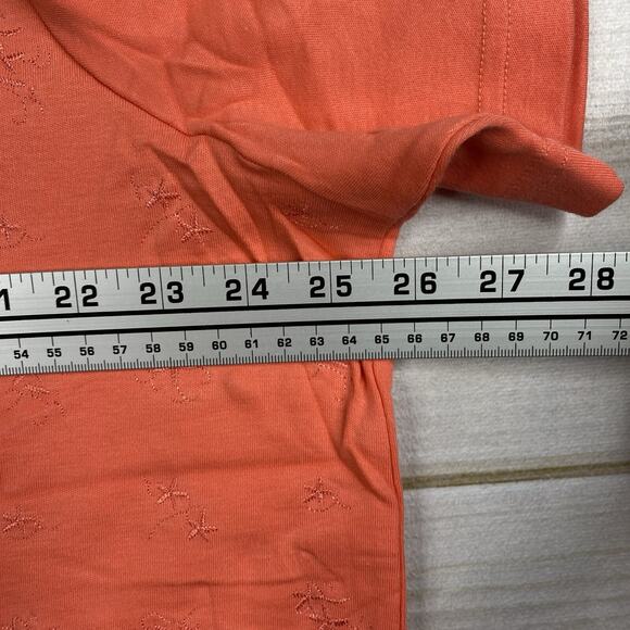 Bobbie Brooks Top Womens 18W 20W Coral Embroidered Tee Shirt Stretch Comfy NWT - Picture 6 of 8